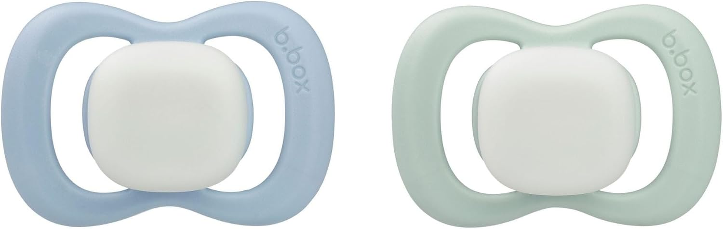 B.Box Glow Silicone Pacifier, Sky/Sage, Size 1