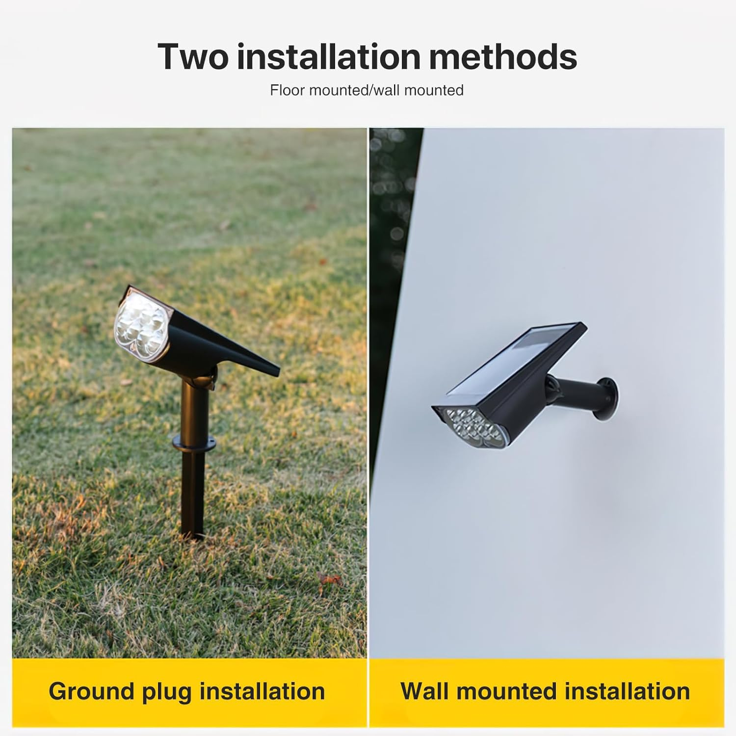 Harloon Solar Lights Outdoor Garden, Solar Garden Lights LED Solar Landscape Spotlights, IP65 Waterproof Solar Spot Lights Outdoor, Garden Spot Lights for Yard Driveway Walkway Patio Pathway image number 4