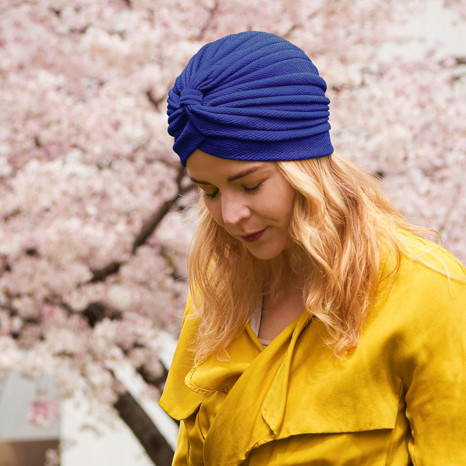 Womens Fortune Teller Fashion Turban - Boho Headwrap Festival Indian Costume - Black image number 4