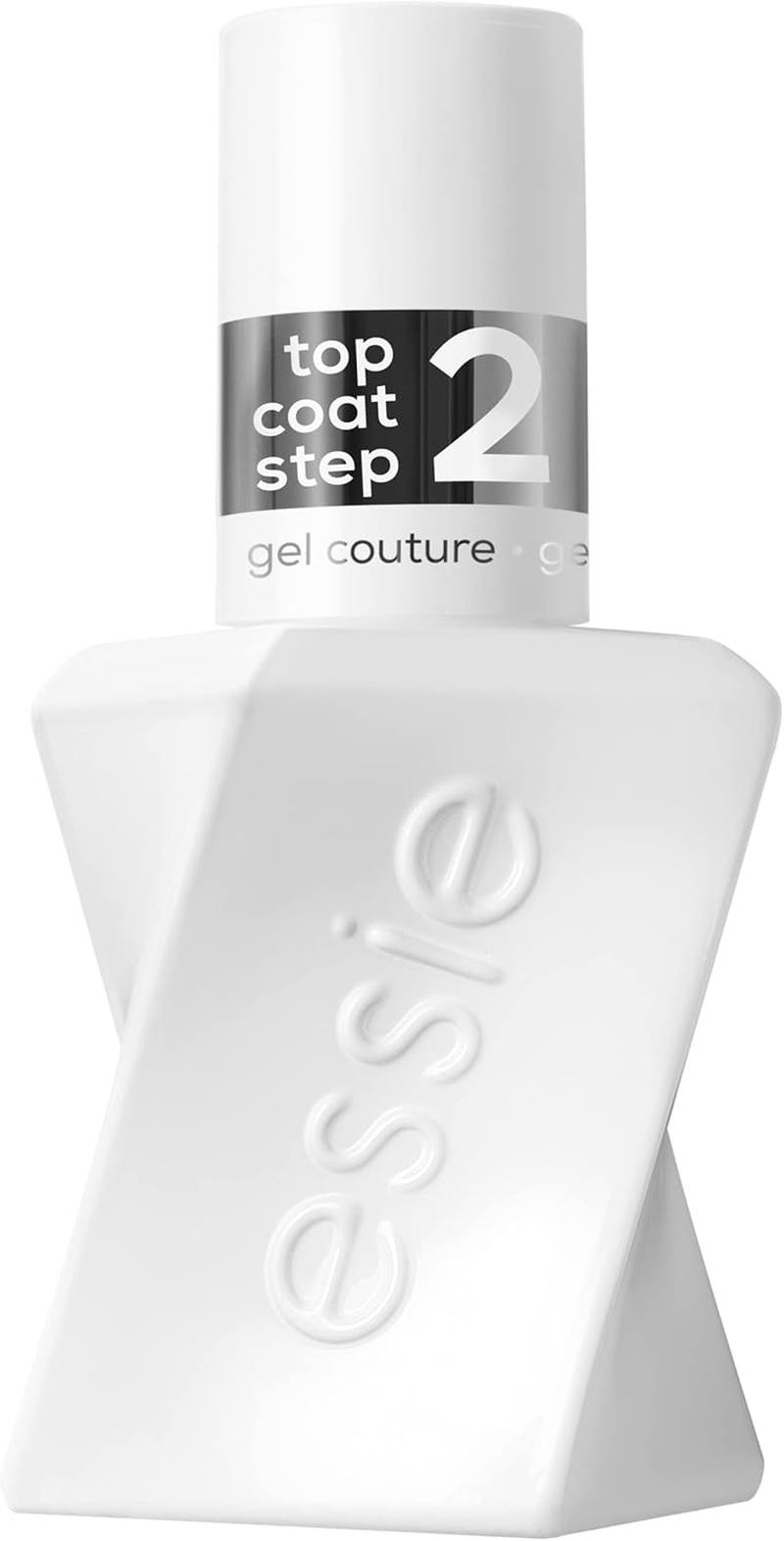Essie Gel Couture Top Coat, Sheer Gel-Like Finish, No UV Lamp Required, 13.5 Ml