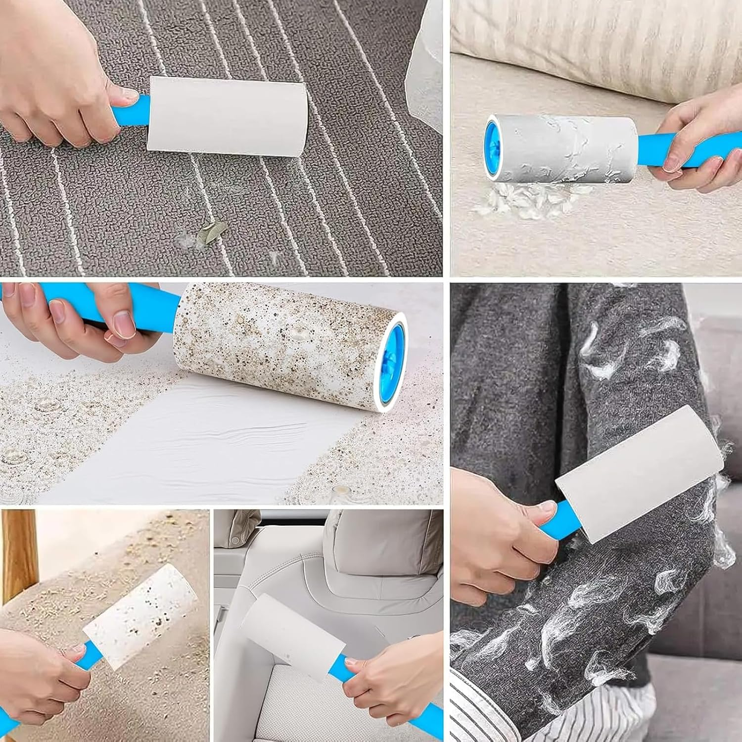 1000 Sheets Lint Rollers for Pet Hair Extra Sticky, Mega Value Set Lint Rollers for Pet Hair Removal, Dog and Cat Lint Remover for Clothes, Furniture, Carpet image number 2