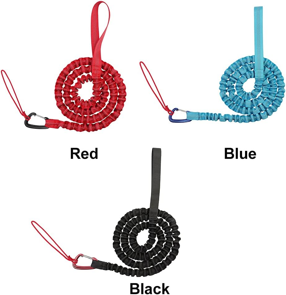 Bike Bungee Tow Rope for Kids,Child Bike Stretch Bungee Cord Pull behind Attachment High Strength MTB Elastic Rope(Red) image number 4