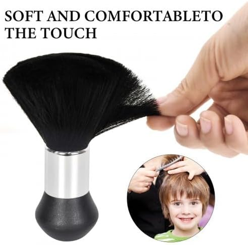 2 Pcs Neck Duster Barber Brush, Hairdresser Neck Brushes Barber Brush, Soft Hair Cutting Brush, Barber Brushes for Neck Hair Removal for Salon, Household, Hairdressers image number 3