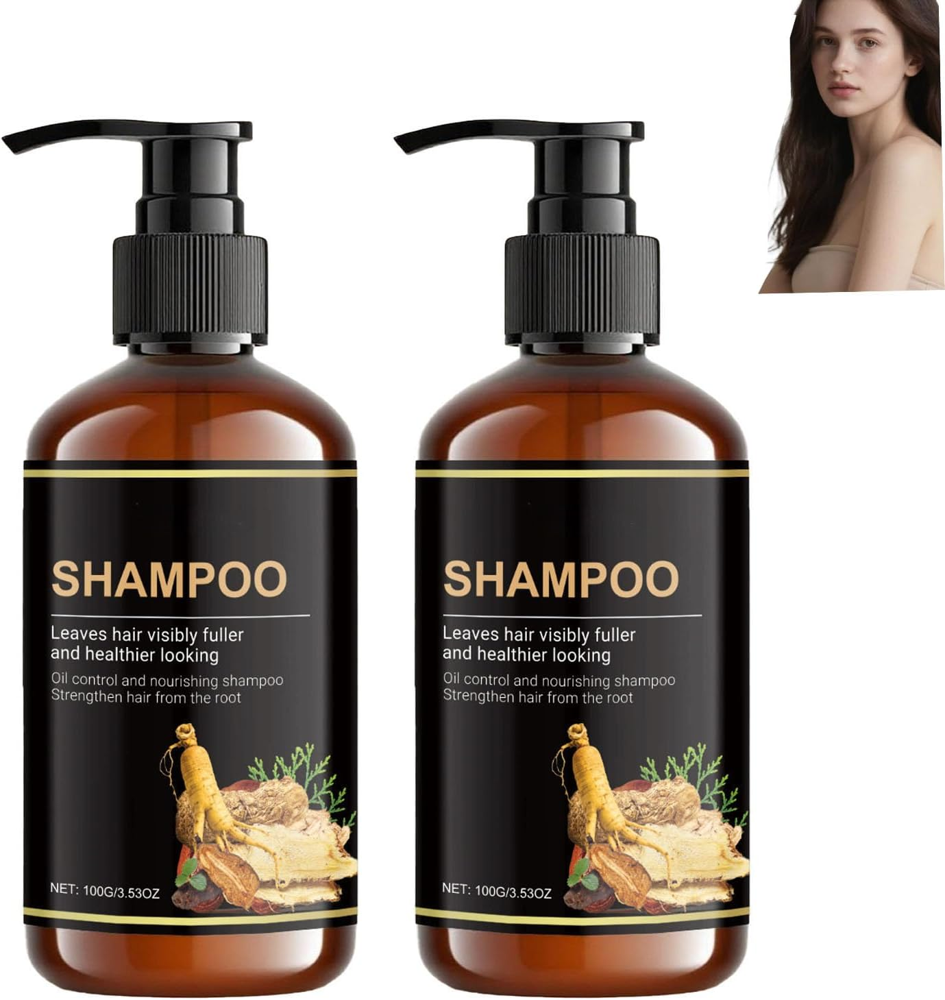 Oil Control Shampoo for Oily Hair & Scalp Care - Deep Cleansing & Moisturizing for Damaged Hair, Anti-Frizz & Repairing for Men and Women (1PCS)