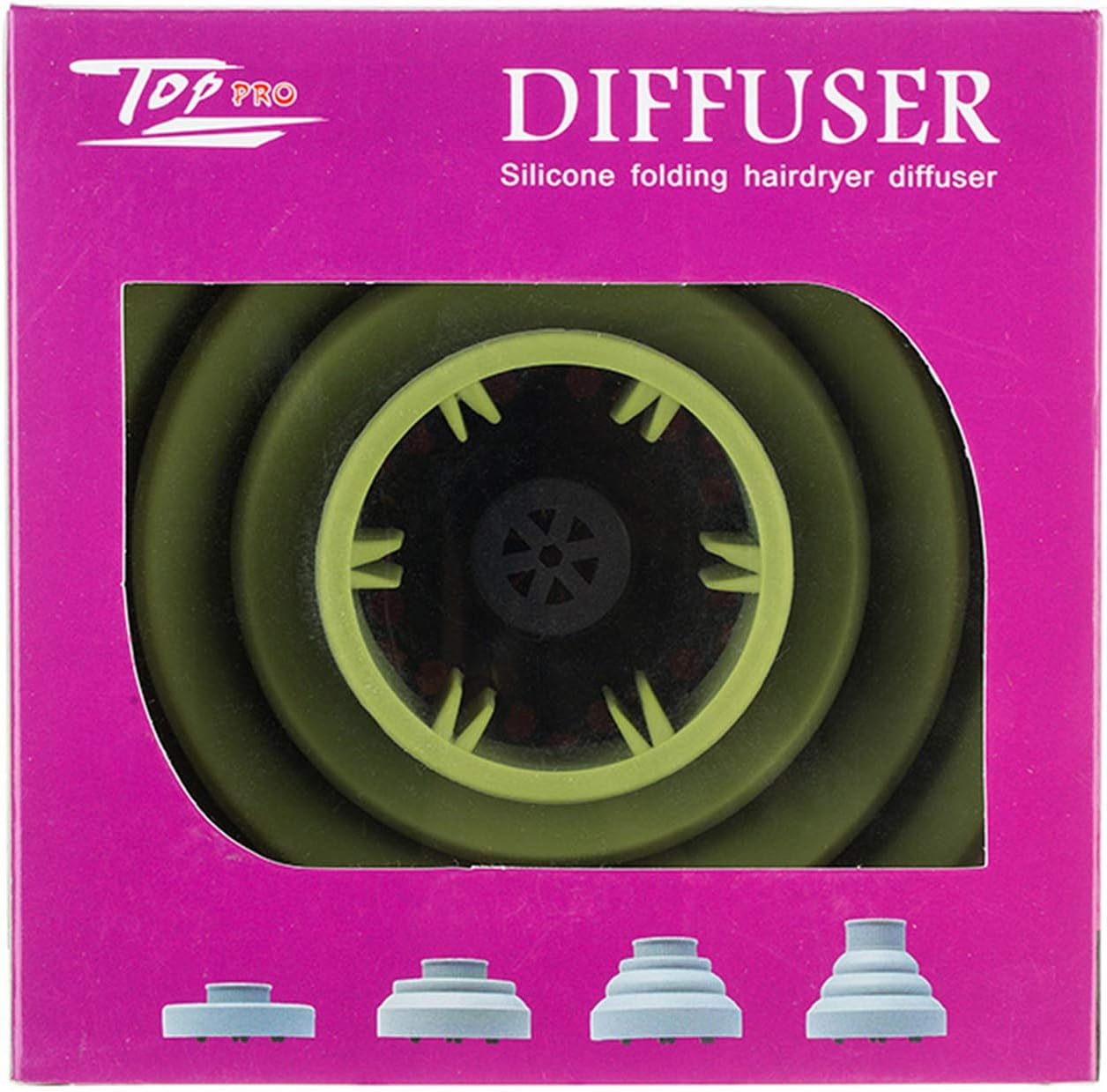 Yasao Collapsible Hair Dryer Diffuser Attachment Ionic Blow Dryer Quick Drying Portable Travel Folding Lightweight Silicone Diffuser Salon Hairstyling Accessory image number 1