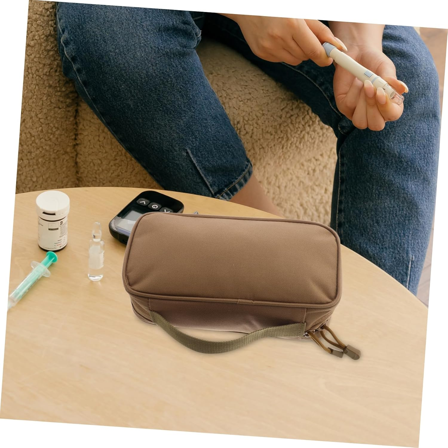 HONMEET Emergency Bag for Outdoor Travel Camping Toiletry Bag Organizer Compact and Portable image number 2