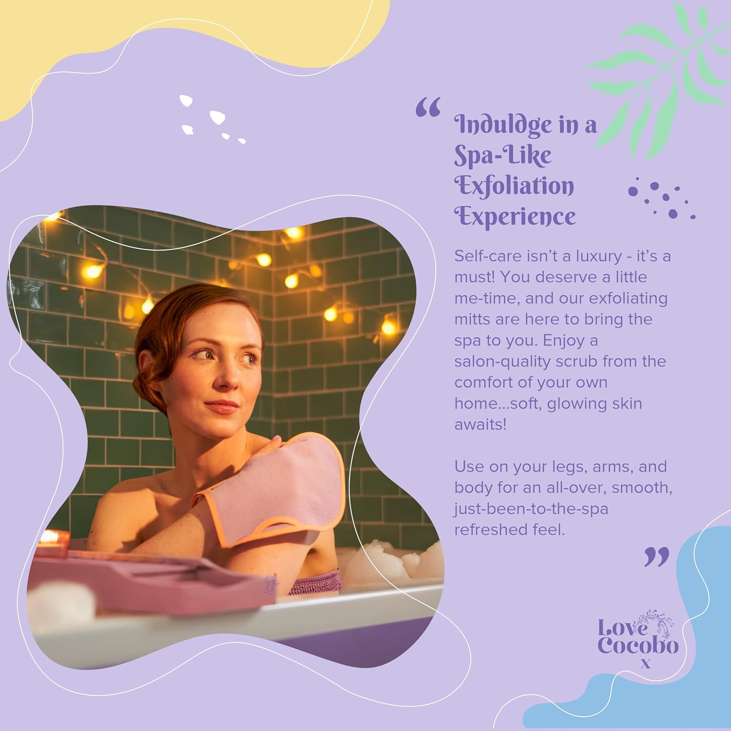 Exfoliating Glove | Body Scrub Mitt | Dead Skin Exfoliator | Kessa Gloves | Tan Remover | Targets Keratosis Pilaris Ingrown Hair | Hammam Moroccan Shower Mitts | Eco Biodegradable | 2Pcs image number 6