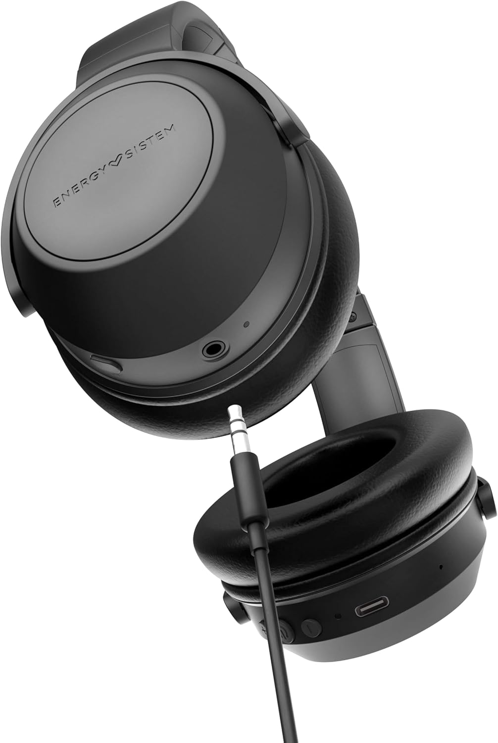 Energy Sistem Headphones BT Travel 6 ANC Headphones Noise Isolating Outdoor Wireless Helmets (Active Noise Cancelling, Insulation Cushion, Quick Charge) - Black image number 3