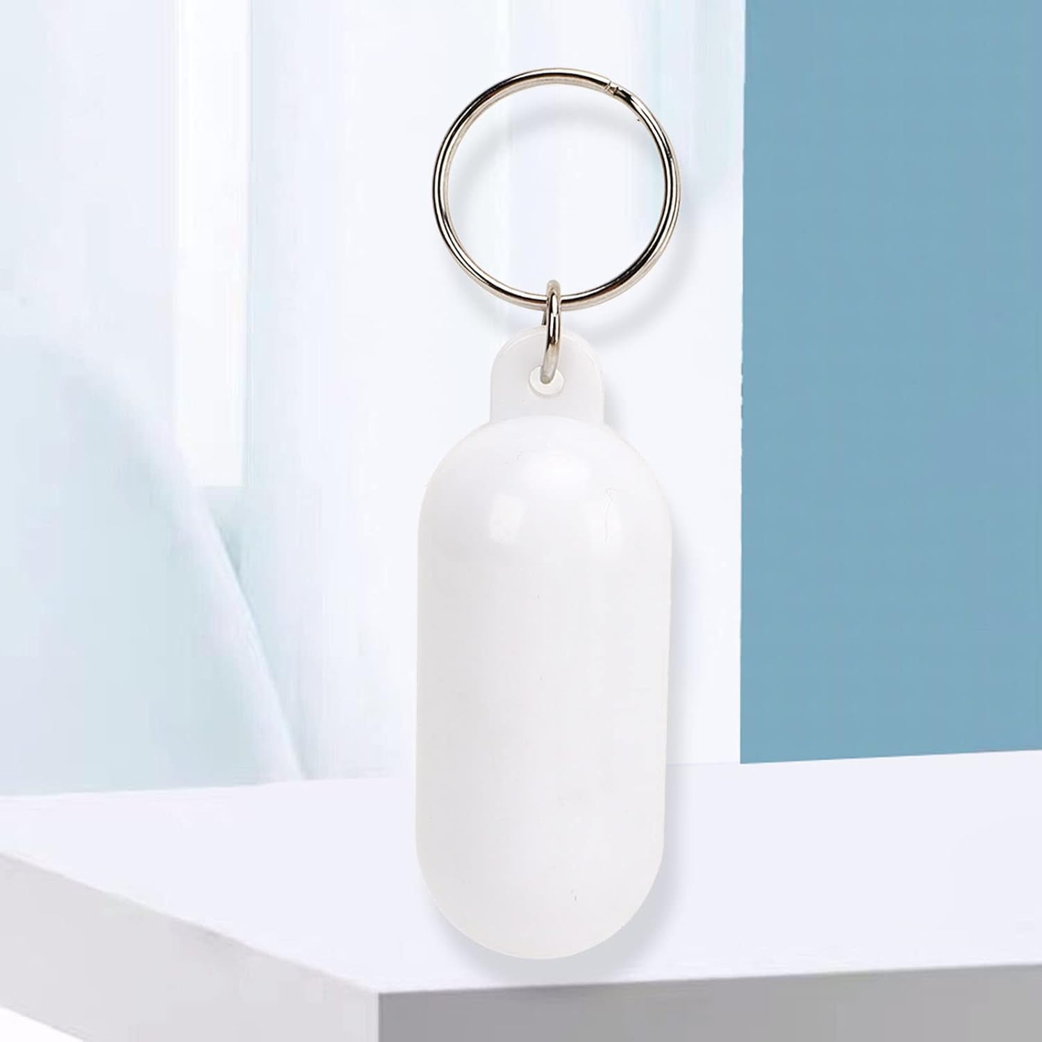 Floating Boat Keychain Key Float, 5Pcs Plastic Shape Waterproof Key Chain, Float Key Ring for Boating, Fishing, Sailing and Outdoor Sports, Water Sports and Boating Parts (White) image number 2