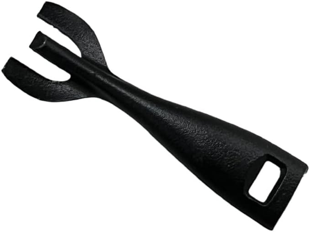 Steak Plate Fork Toaster Oven Pan Frying Pan Metal Cooking Utensils Bowl Gripper Skillet Clip Frying Pan BBQ Clamps Cookware Holder BBQ Clips (Black, One Size) image number 3