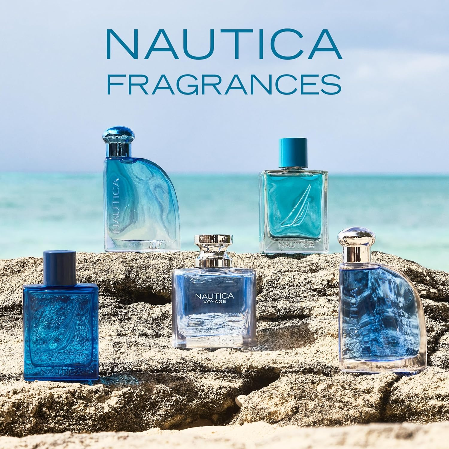 Nautica Pure Blue Eau De Toilette, Fougere Aromatic Marine Fragrance, Vegan Formula, Long-Lasting Scent, 3.3Oz image number 2