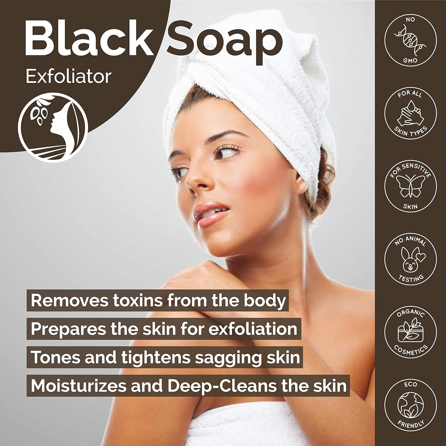 Fatima'S Garden Olive Oil Black Soap - Natural Cleanser, 150G image number 3