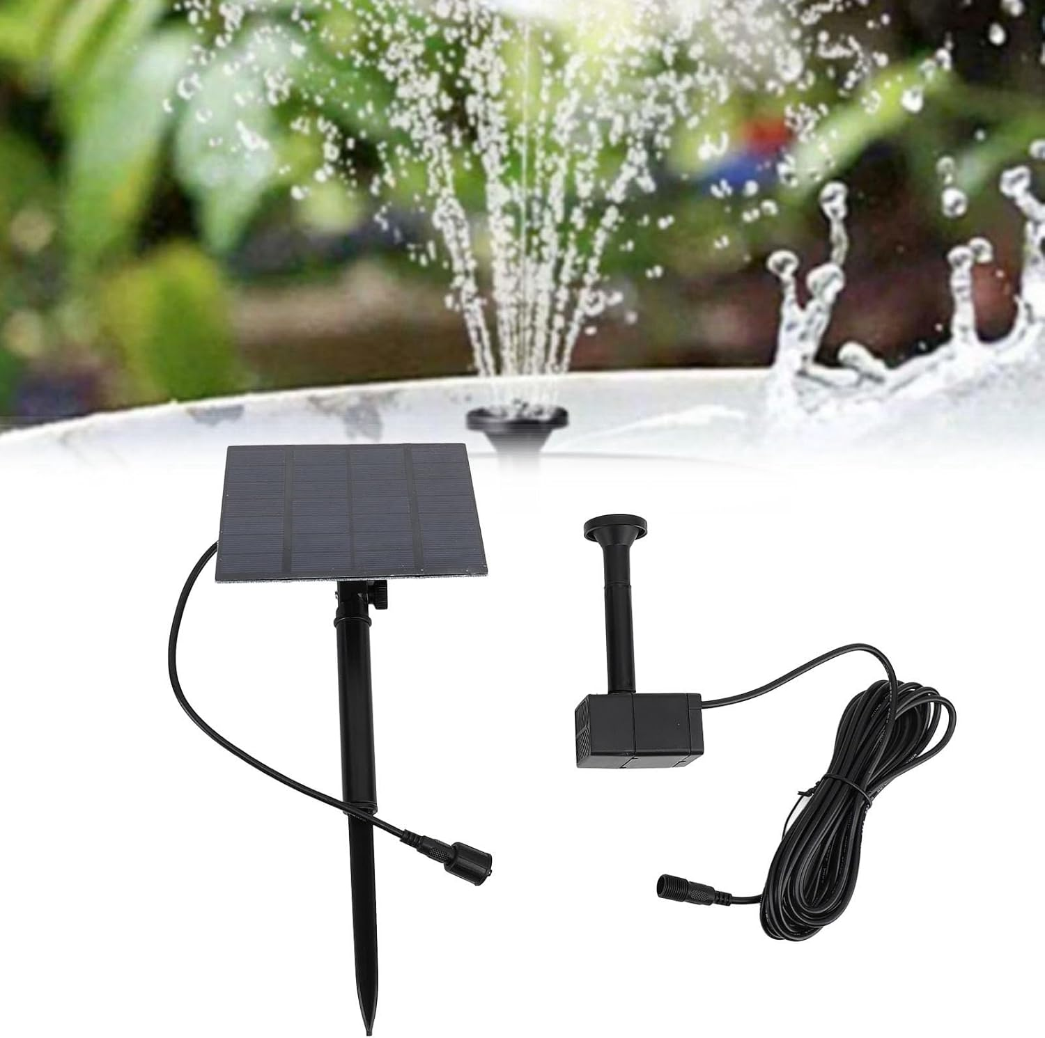 Solar Water Pump Kit, Solar Fountain Pump, Bird Bath Fountain Pump for Bird Baths, Gardens, Backyards, Swimming Pools, Fish Tanks, Etc image number 6