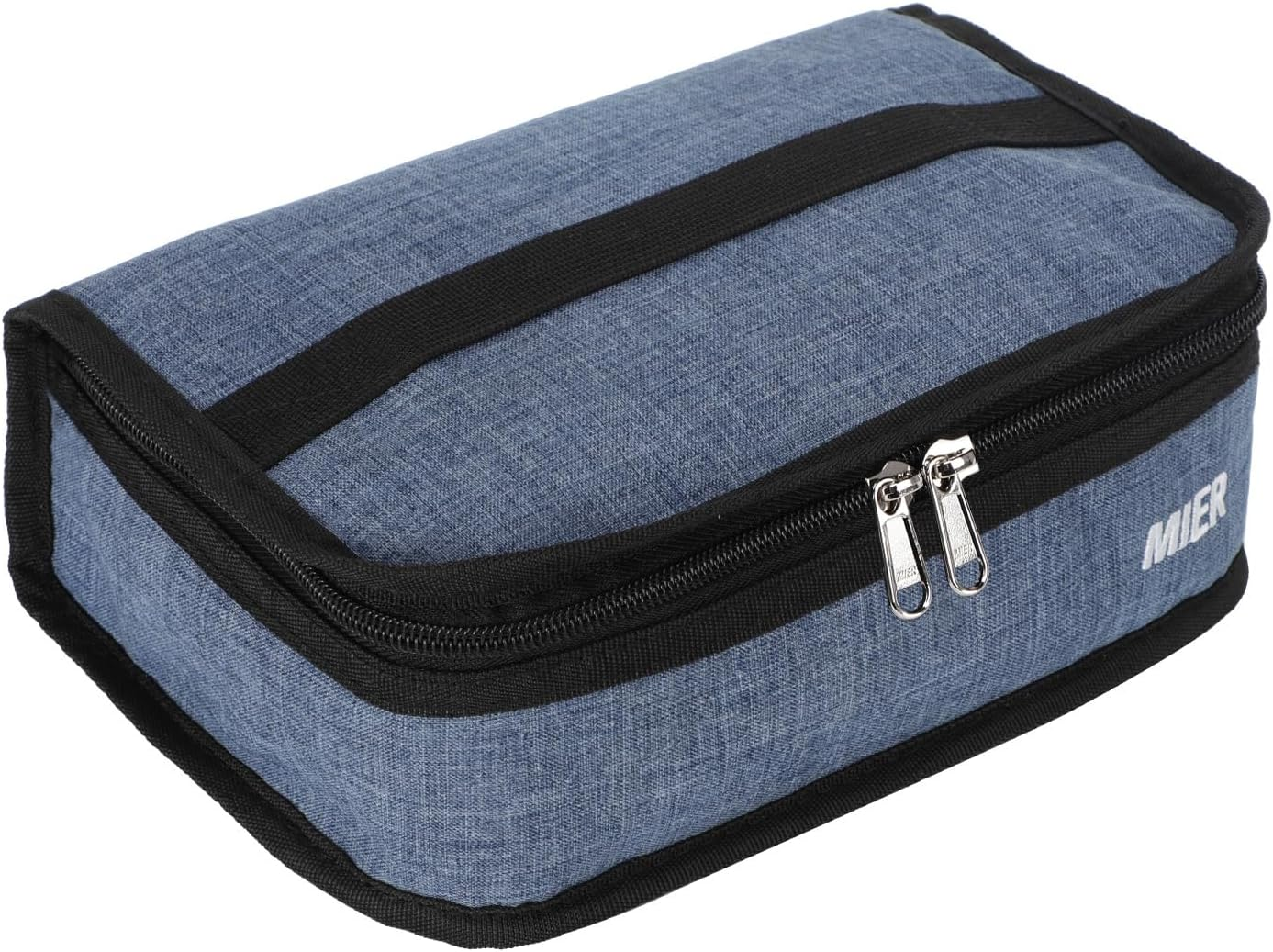 MIER Insulated Lunch Bag Small Lunch Box Bag Women Men Kids Portable Mini Cooler Bag for School Work Travel 5L, Black