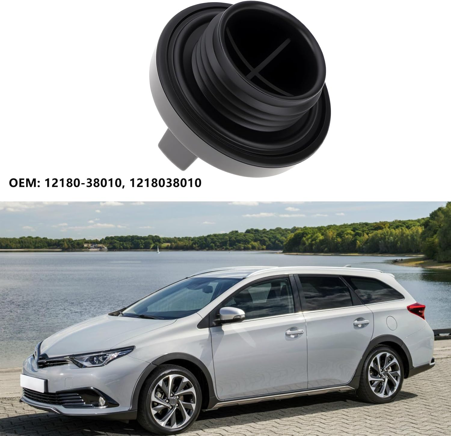 Emsea Engine Oil Filler Cap 12180-38010 Compatible with Toyota Auris Camry image number 5