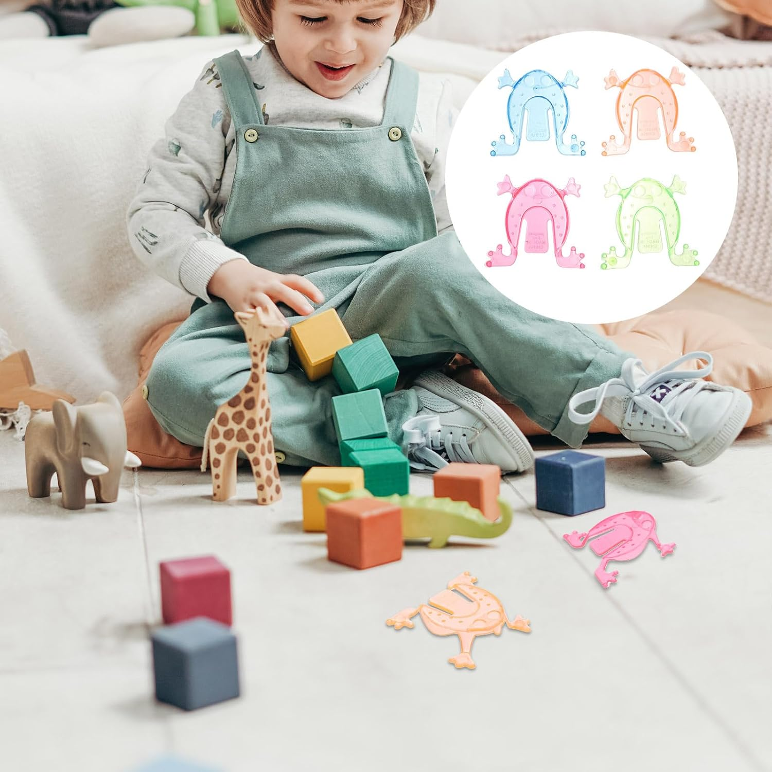 UPKOCH 30Pcs Jumping Frogs Toys, Plastic Leap Frogs for Kids, Fun Party Favors, Assorted Colors, 5X4.5Cm image number 4