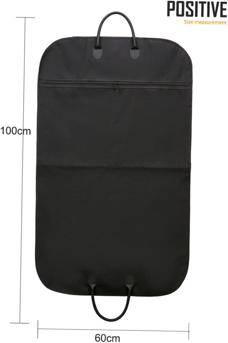 HOMOCONO Portable Suit Garment Bag Oxford Business Suit Bag Travel Cover Hanging Double Handles for Men Women image number 3