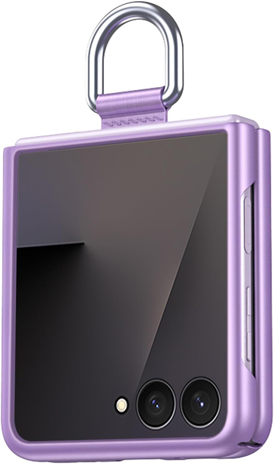 ILING Case for Samsung Galaxy Z Flip 7 5G (Z Flip7 5G) Cover, PC Shockproof Cover, Compatible with Samsung Galaxy Z Flip 7 5G (Z Flip7 5G) Ultra-Thin Matte Phone Case with Ring (Purple) image number 2
