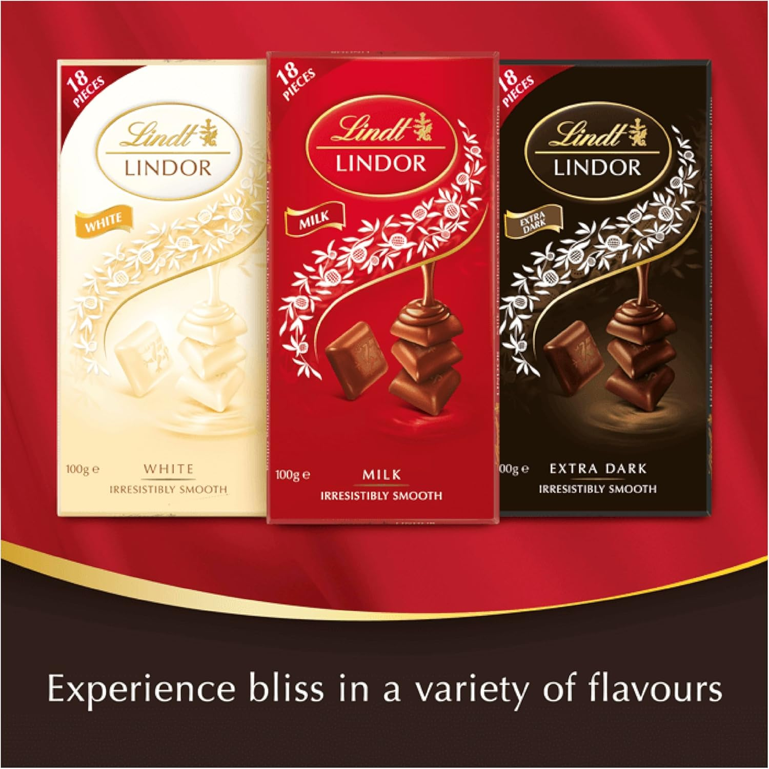 Lindt Lindor Singles 60% Cocoa Dark Chocolate Block 100G image number 6