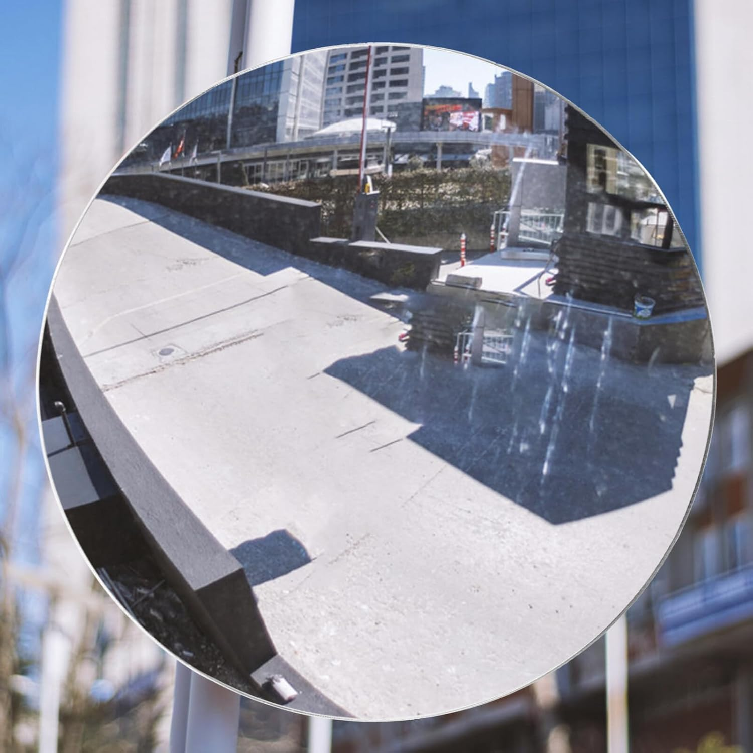 Iplusmile Anti-Theft Mirror Wide Angle Lens for Enhanced Visibility for Driveways Garages and Indoor Security with Materials image number 4