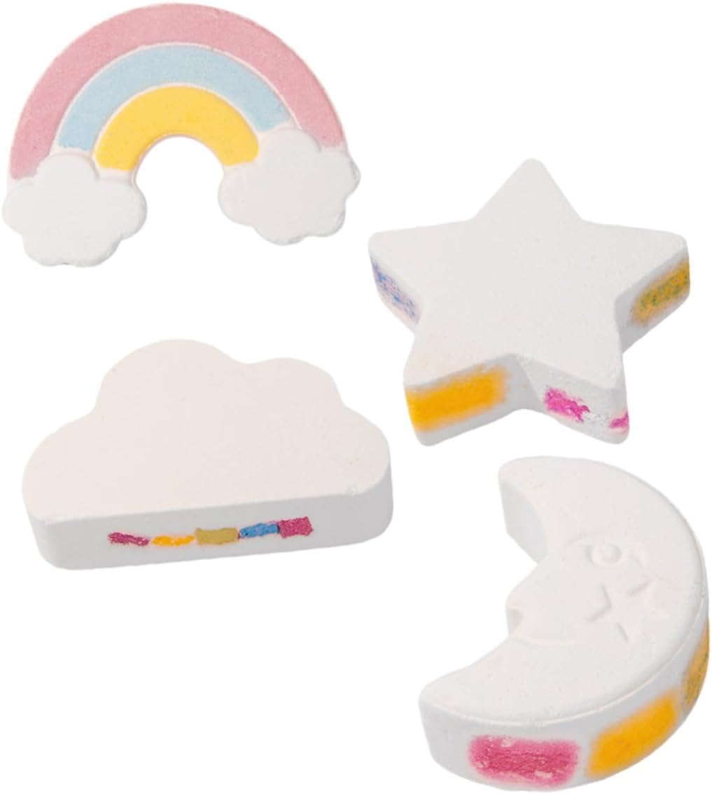 HAPINARY 4Pcs Rainbow Bath -Friendly Essential Oil Bubble Bathing for Relaxation and Soothing for and Giving image number 6