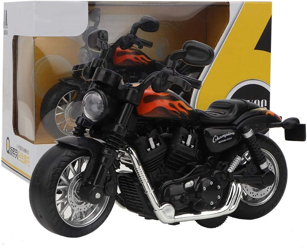 Motorbike Model Toy, Durable Alloy Motorbike Model Toy, Superior Vertical for Kids Teens Sons Children Boys(Black) image number 3