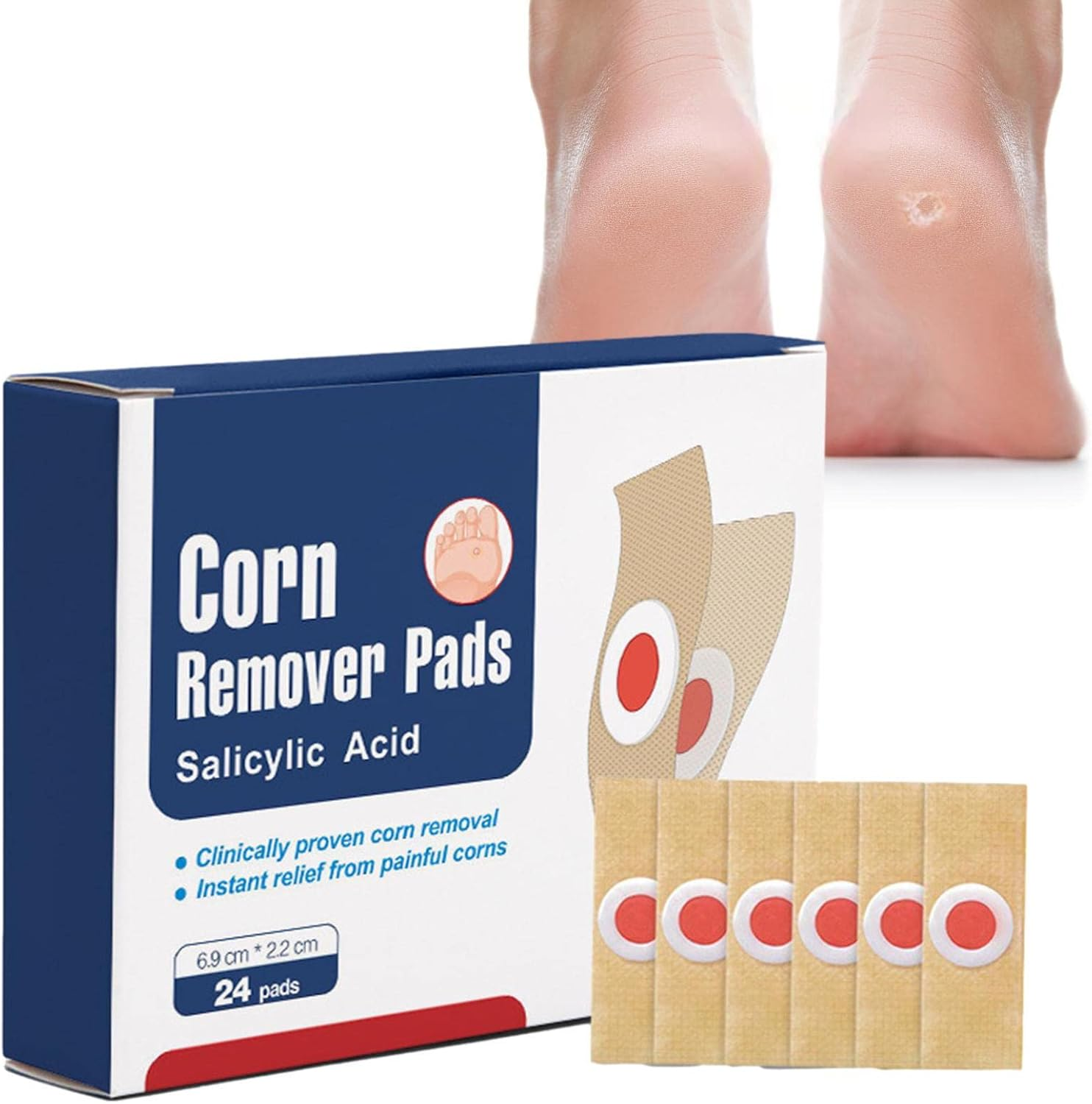 Callus Pads | Heel Callus Remover | Blister Removal Patches With, Foot Care Plaster for Corns, Callus, or Plantar image number 3