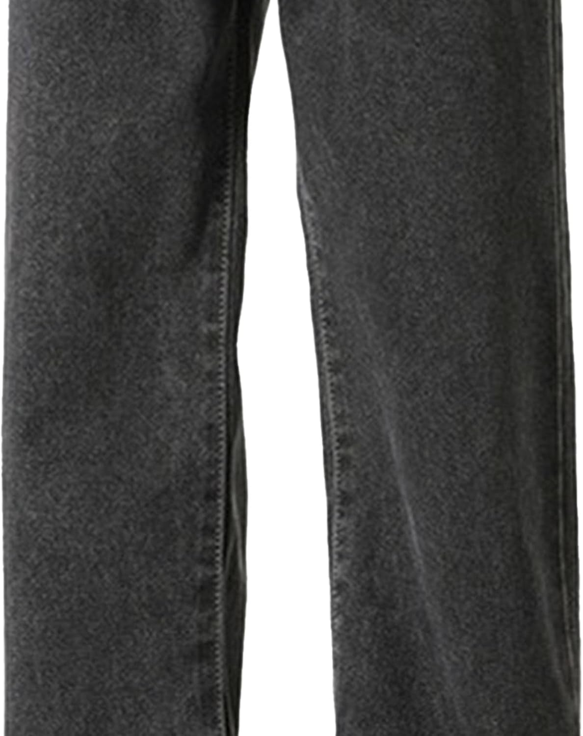 Men'S Straight Jeans Baggy Hip Hop Skater Jeans Denim Jeans Casual Vintage Thicken Trouser, Black 2, M image number 1