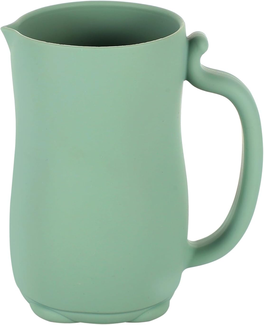 Baby Bath Rinse Cup, Silicone Rinse Shampoo Rinser Baby Hair Rinse Cup with Easy-To-Grip Handle to Rinse Soap & Shampoo for Baby Bath Essentials(Silver Gray)