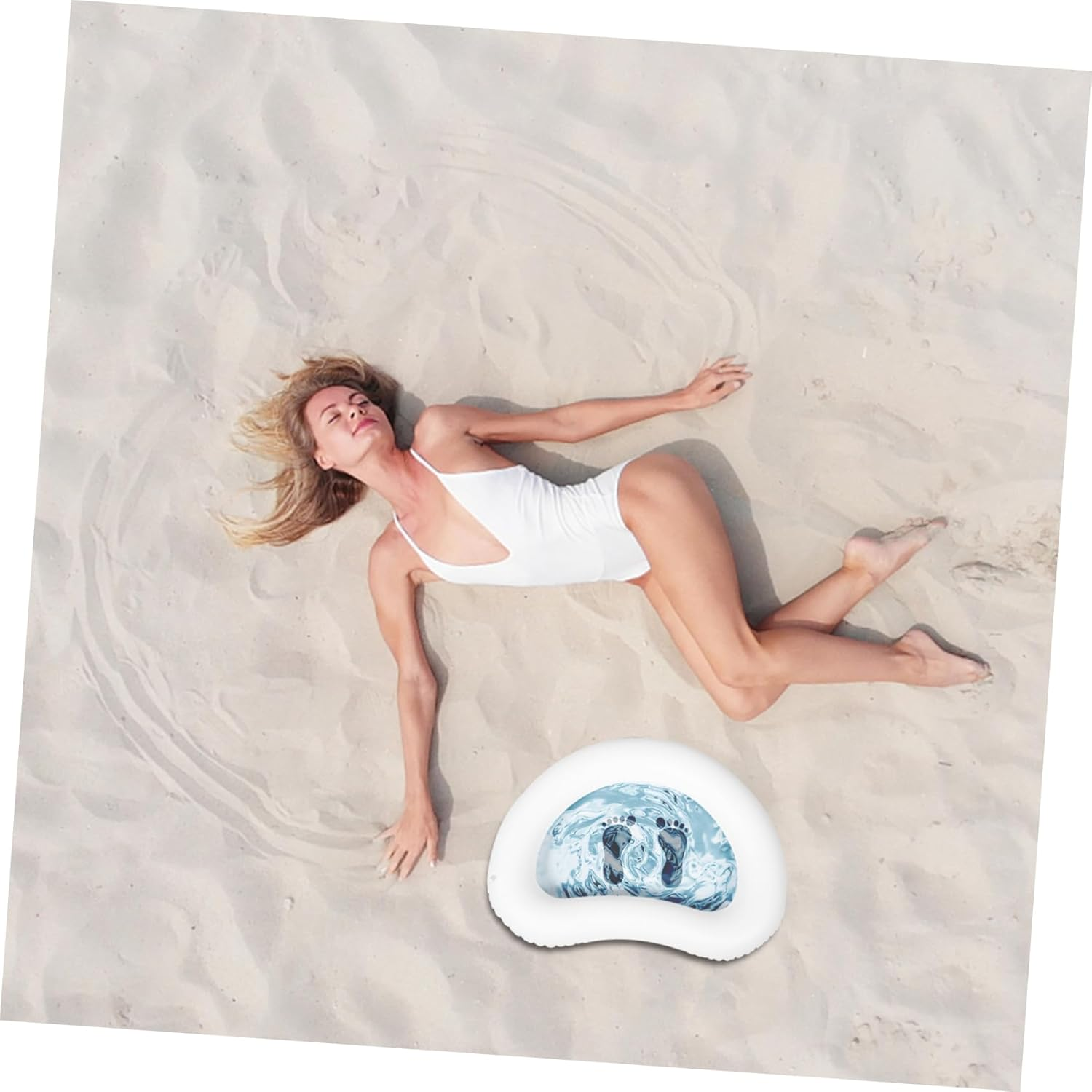 PLAFOPE Inflatable Foot Wash Basin Portable Foot Bath for Relaxation and Cleaning Massage Function for Home Use and Travel image number 3