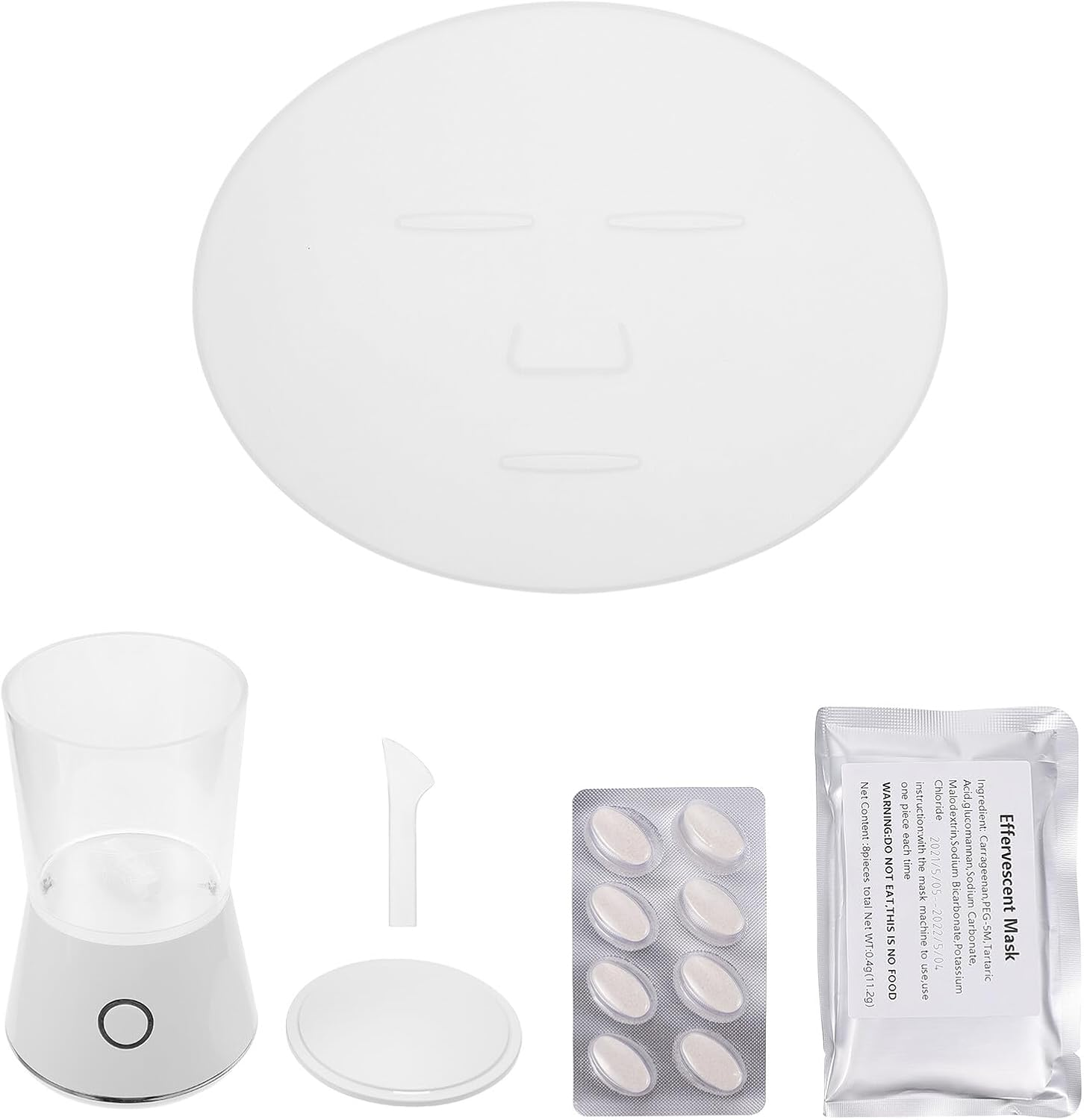 LALADEFIEE DIY Face Mask Maker Machine for Women Intelligent Fruit Vegetable Mask Making Tool Home Beauty Apparatus for Facial Skin Care and Anti-Aging image number 6