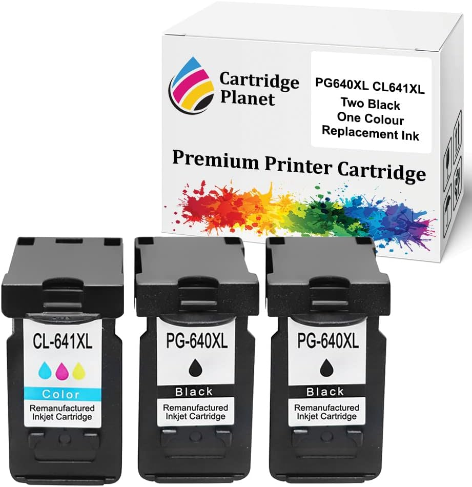 Cartridge Planet 2 Black and 1 Colour Compatible Ink for Canon PG-640XL CL-641XL PG640XL CL641XL for Canon MG2160 MG2260 MG3160 MG3260 MG3560 MG3660 MG4160 MG4260 MX376 MX396 MX436 MX456 MX476 MX516..