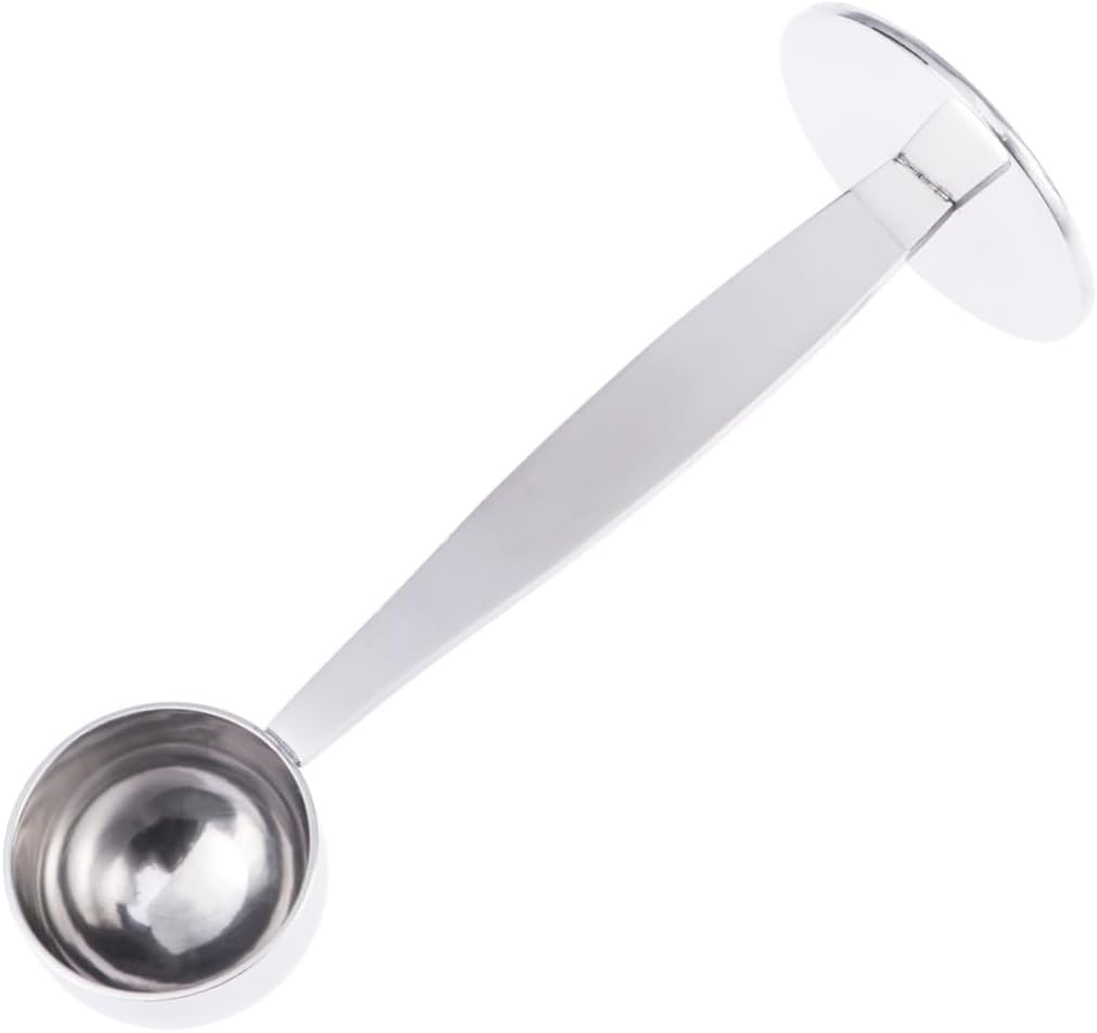 SHOWERORO 10G Espresso Measure Spoon Stainless Steel Tamping Tool 2-In-1 Coffee Scoop Distributor for Ground Tea Cocoa Protein image number 2