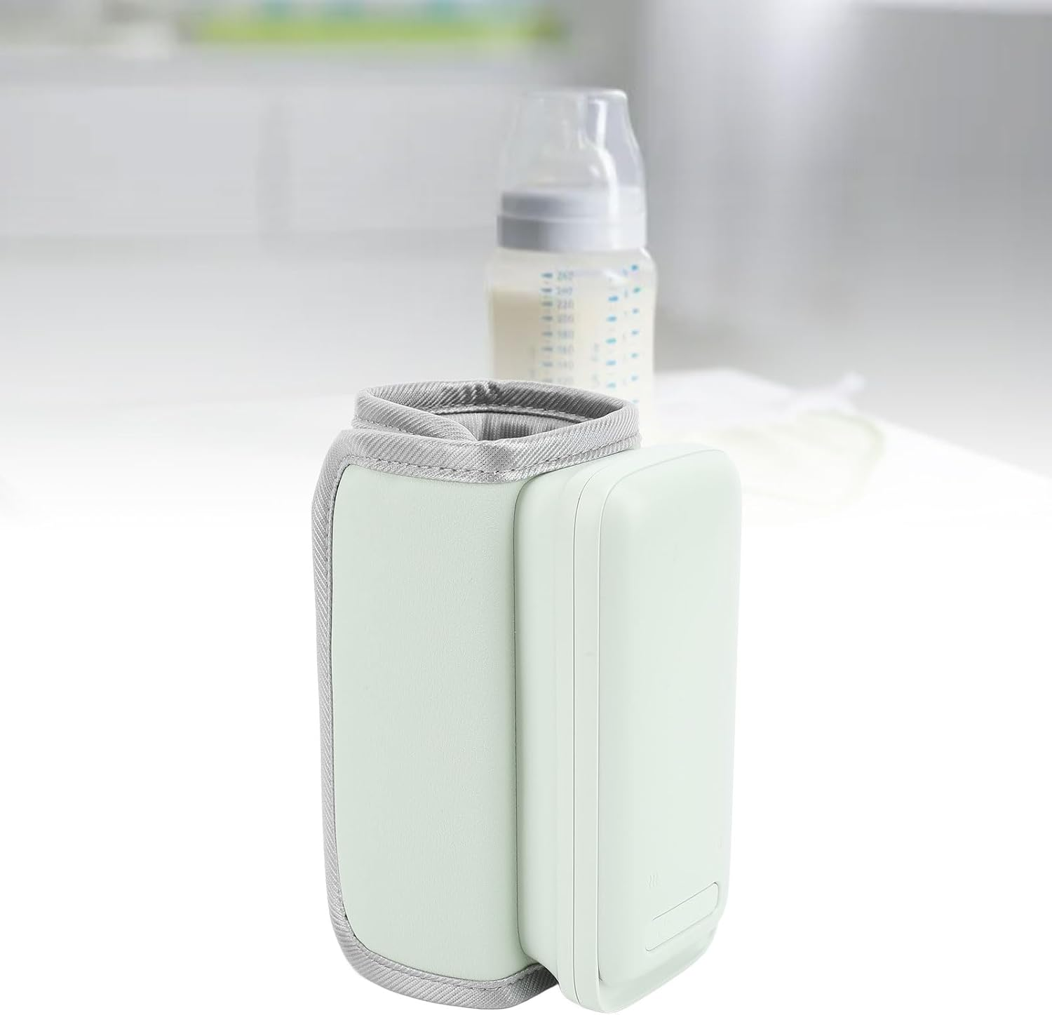 Portable Keep Bottle Warm, 55℃ Fast Heating Travel Baby Bottle Warmer, Constant Temperature Baby Milk Heat Keeper Cover for Outdoor Car Travel image number 4