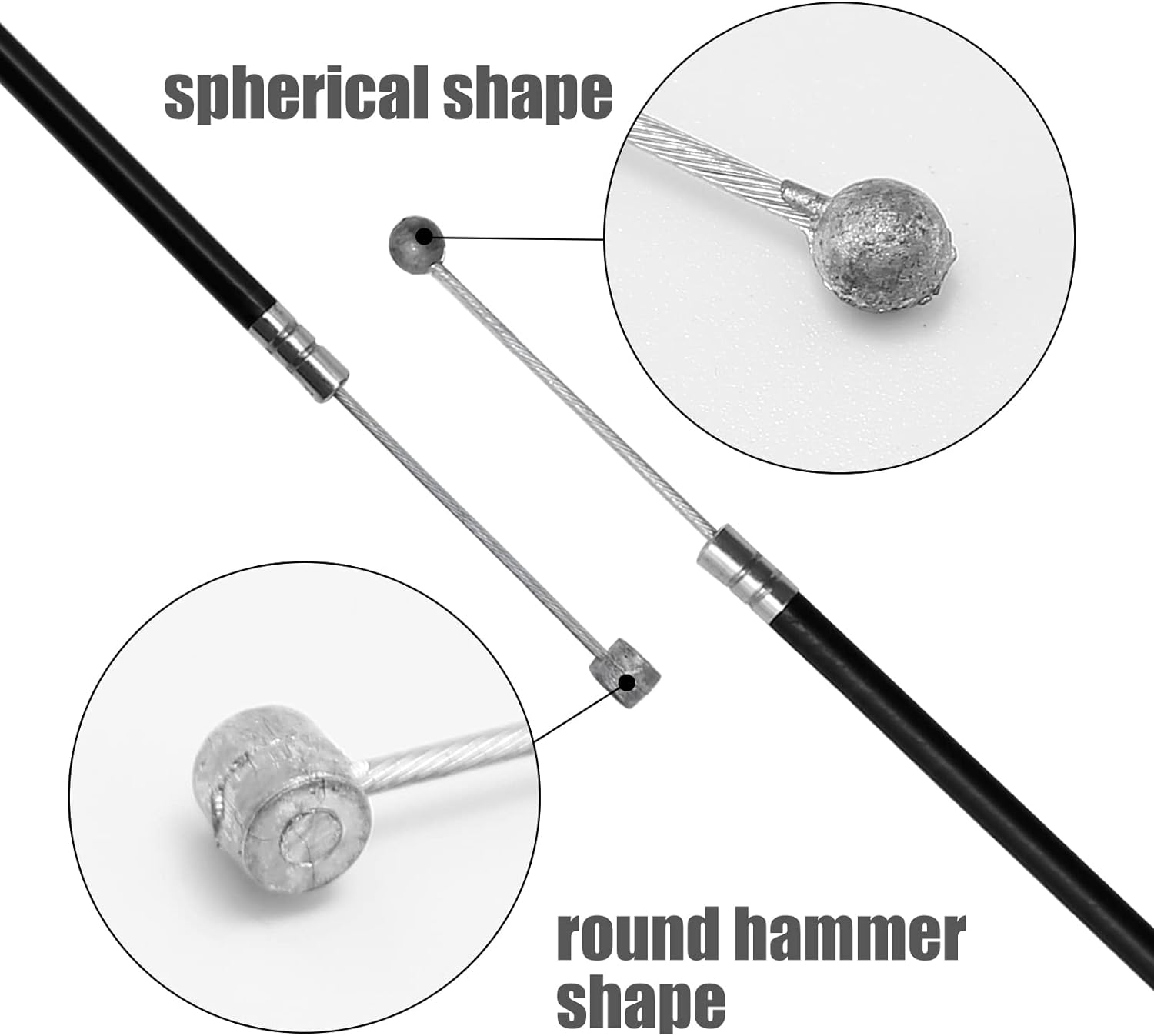 100" Universal Throttle Cable Conduit Length 94" Cable OD 1/16" Replacement for Mini Bike 269 Go Kart image number 1