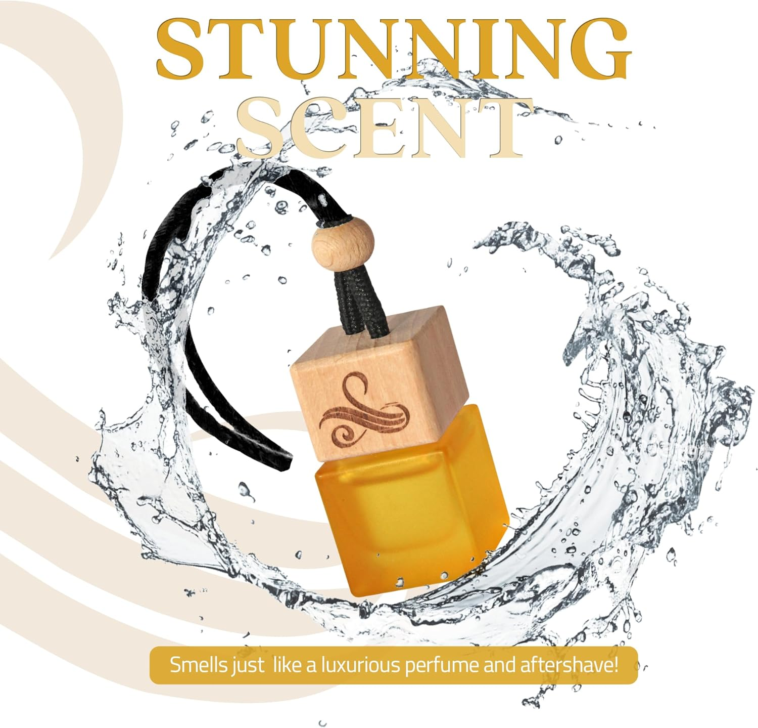 One Million Car Air Freshener for Men | Car Scents Air Freshener with Vent Clip | Strong Car Perfume Air Freshener with Odour Eliminating Technology | Long Lasting Car Air Freshener by Perfa image number 3