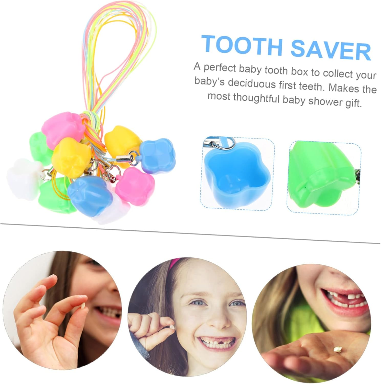 30Pcs Deciduous Tooth Box Professional Tooth Holder Boys and Girls Supplies Holders Reusable Saver image number 6