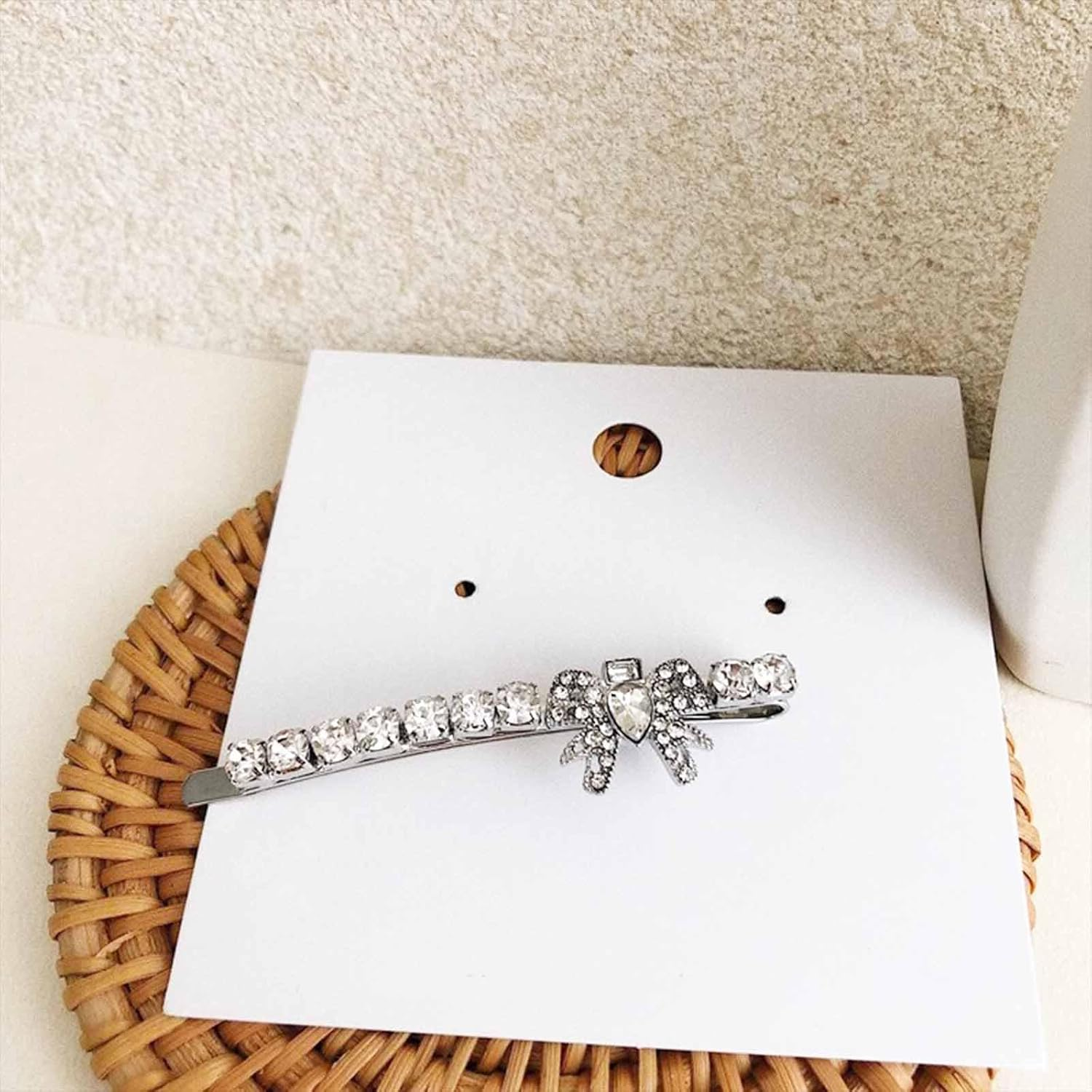 Butterfly Hair Clip for Women Crystal Butterfly Hair Pins Silver Butterfly Hair Barrettes Paved Butterfly Decorative Hairpin Accessories for Teen Girls Gifts (Style:B) image number 5