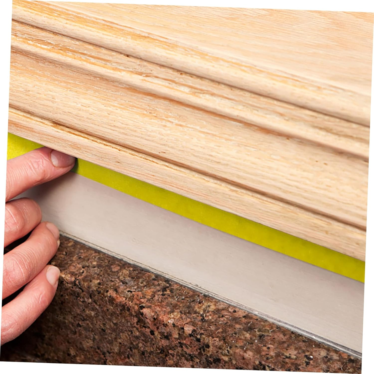 5Rolls Car Tape Masking Tape for Painting Yellow Paper Easy Peel Adhesive Masking image number 5