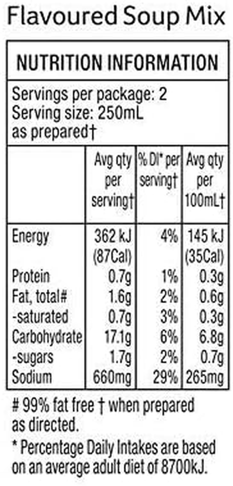 CONTINENTAL Cup-A-Soup - Homestyle Chicken, 2 Pack, 46G image number 5