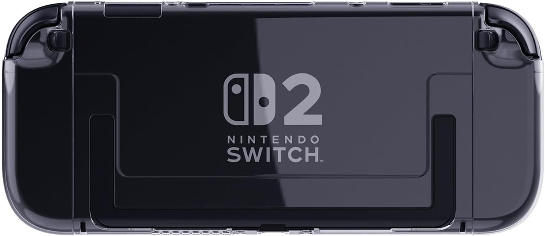 ZVCXOE TPU Transparent Protective Cover Suitable for Switch 2 2025 Model Split PC Main Case and TPU Grip Cover Shockproof Scratch-Resistant Non-Slip and Ergonomic Clear image number 1