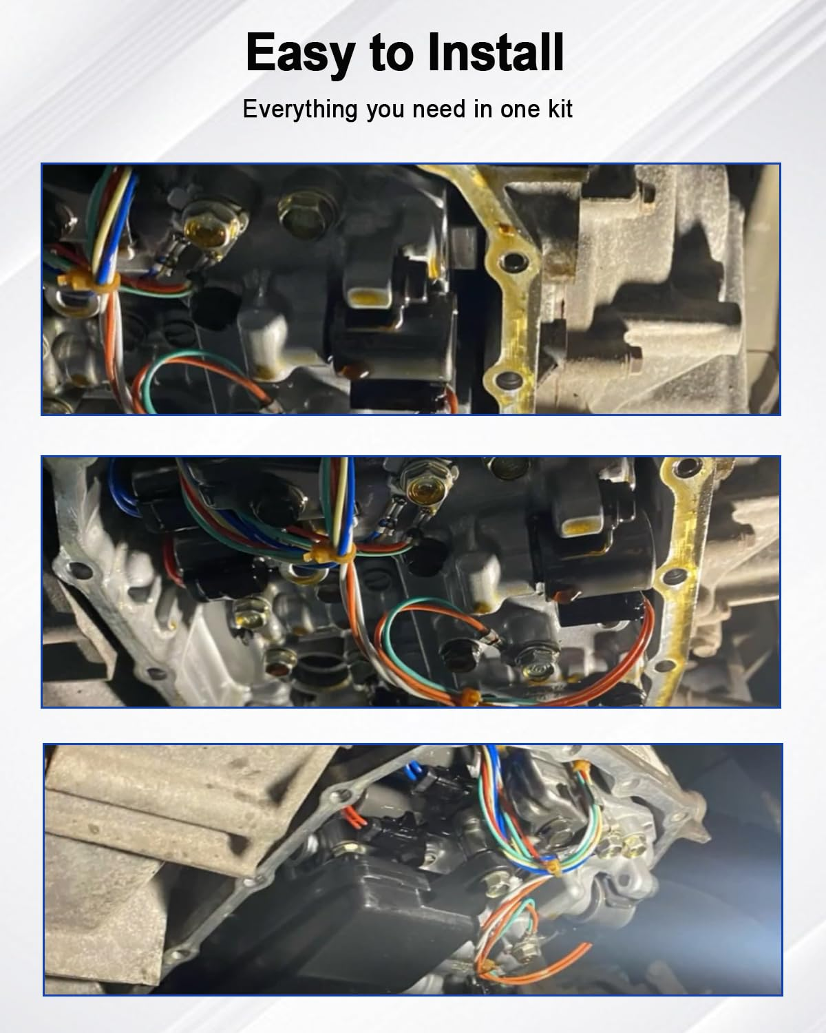 Transmission Filter and Gasket Kit & Cooler Fit for Honda Civic FIT HR-V L4 1.5L 1.8L 2.0L 2014 2015 2016 2017 2018 2019, Replace 21814-5T0-000 25420-5T0-003 25450-P4V-013, Filter & Cooler & Gasket image number 1