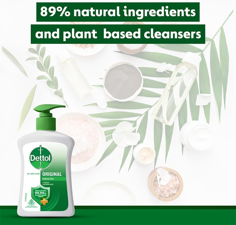 Dettol Liquid Handwash (Original) - 200 Ml with Free Dettol Liquid Handwash Refill- 175 Ml image number 5