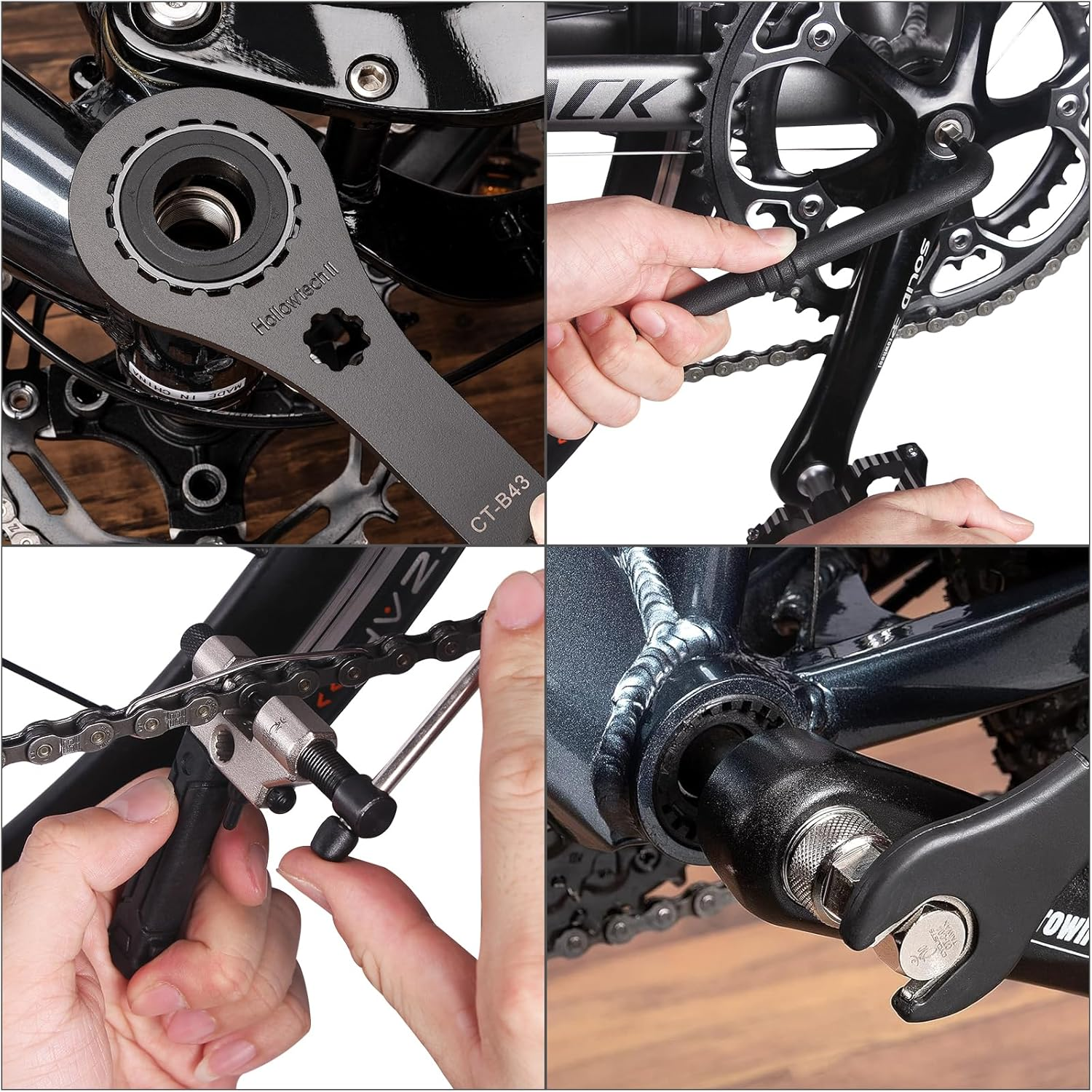 Bike Tool Kit with Storage Case - 22 PCS Bicycle Repair Tool Set Portable Tools Box - Bike Maintenance Tools for Road Bikes and Mountain Bikes image number 4