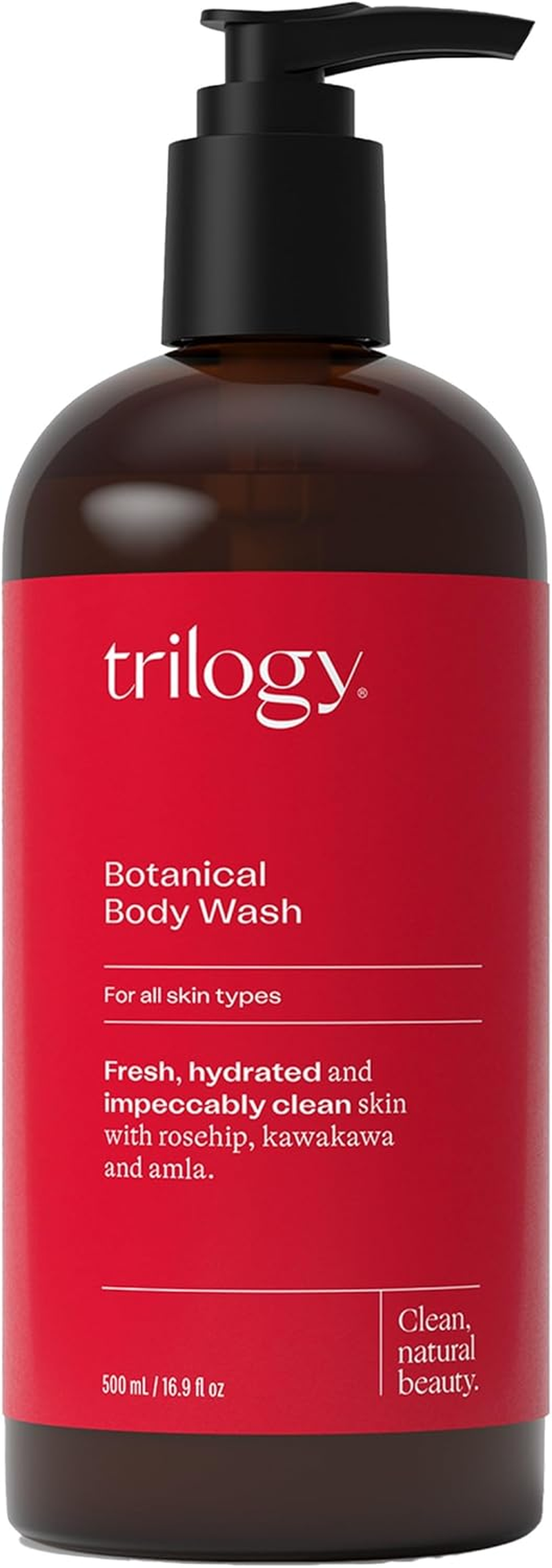 Trilogy Botanical Body Wash, Luxurious Spa Experience, 16.9 Fl Oz / 500 Ml