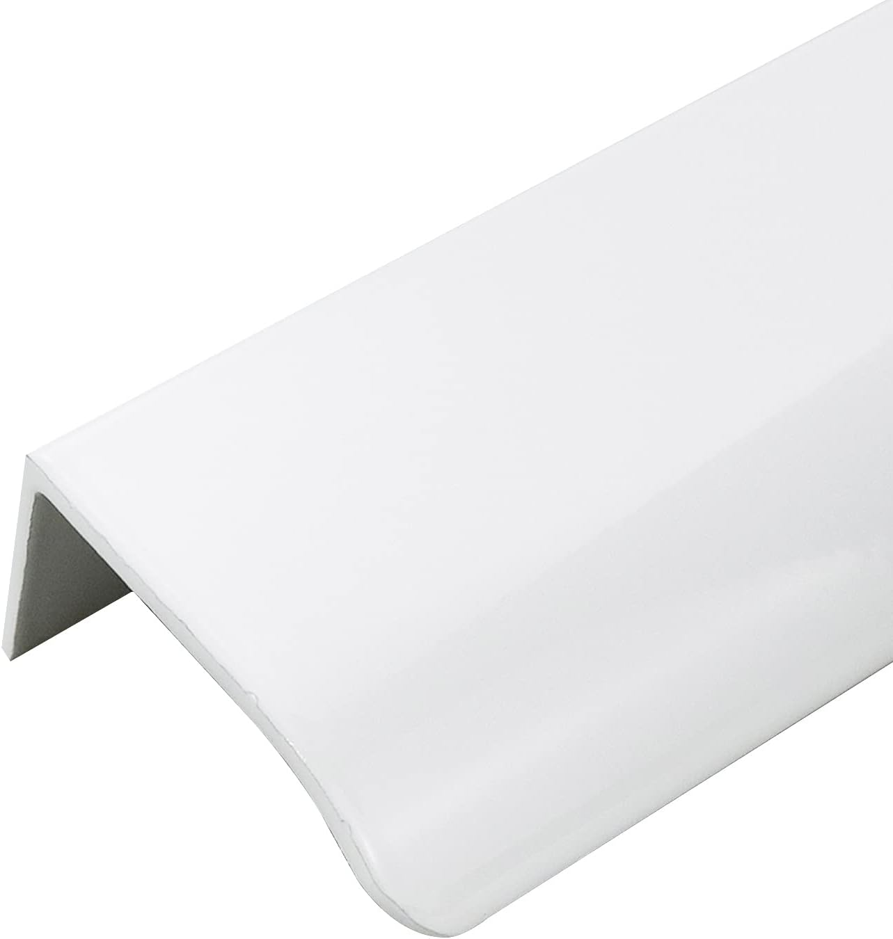 Tsnamay 2Pcs 11.65" White Arc Surface Pull,White Edge Pulls Furniture Drawer Handles Hidden Cabinet Handle,Hole Dia.10.08"/256Mm