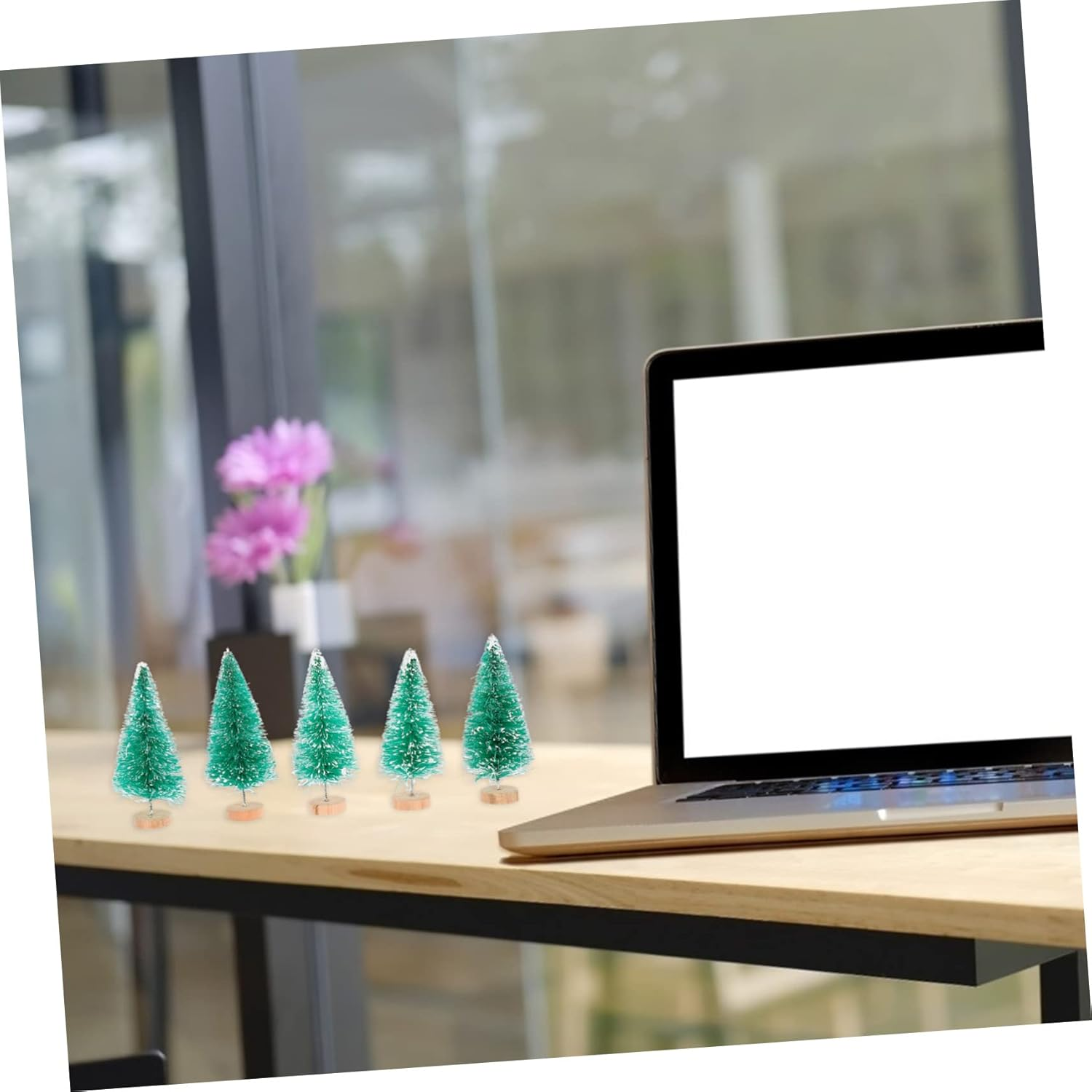 SHOWERORO Tabletop Christmas Tree Decor Set 12 Pcs Christmas Tree Ornaments for Home image number 5