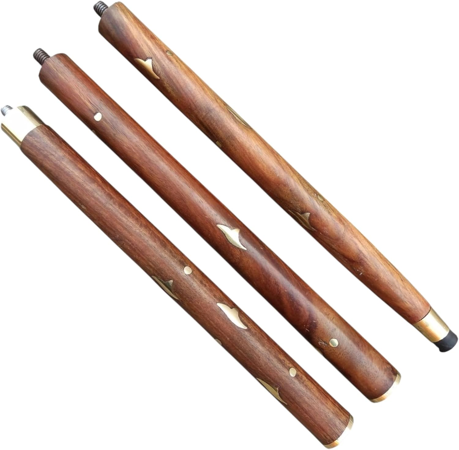 New Dolchi Timeless Grace: Vintage Style Wooden Cane with Antique Brass Victorian Handle image number 2