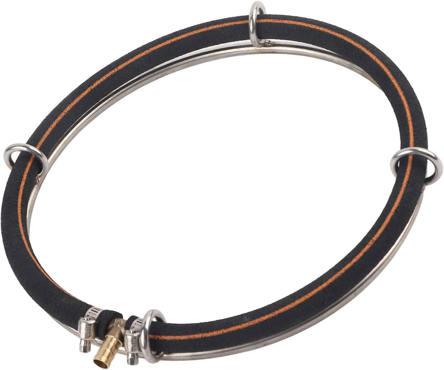 Aquarium Copper Air Bubble Diffuser Ring Durable Oxygenation Bubbler for Fish Pond Air Diffuser Ring,Aquarium, Bubble,Fish Pond Bubbler (Single Circle Diameter 25Cm) image number 2