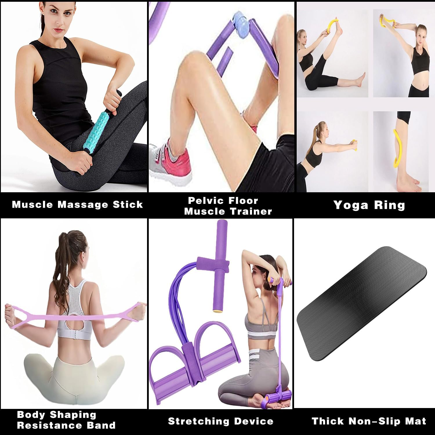 Leg Stretcher, 100Kg Stretch Machine, Heavy Duty Steel Frame Equipment Splits Machine, Leg Stretching Training Machine for Home Gym Split Machine Training Fitness with 6 Accessories image number 5